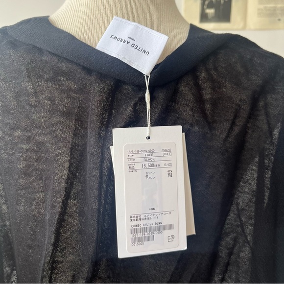 Black translucent cardigan - Picture 6 of 6